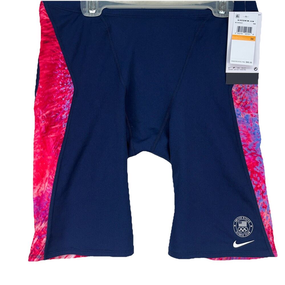 Size 38 Men’s Nike Swim Jammer Trunks US Olympic Team USA NWT‎ New With tags